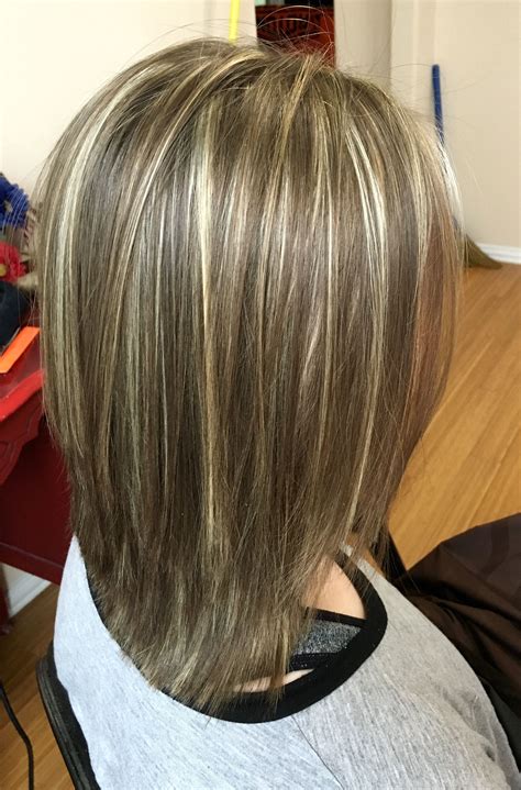 Strawberry Blonde Bob with a Fringe. . Medium hairstyles highlights